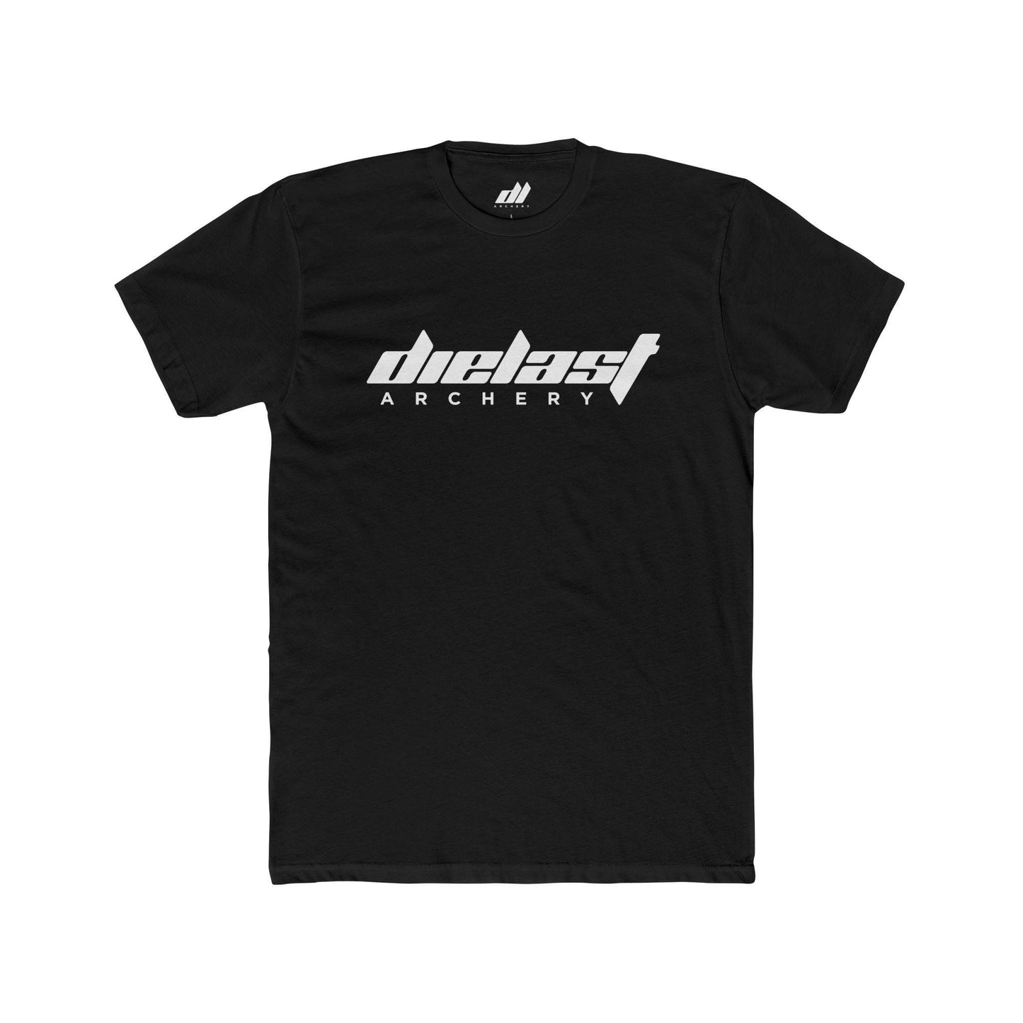 Dielast Archery Black Crew Neck Tee - Lightweight Cotton